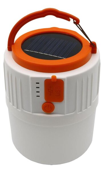 LED Solární lampa s funkcí powerbanky LED/3W/3,7V 7000K IPX4 3200 mAh bílá