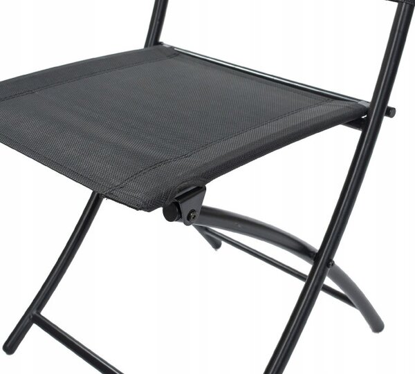 Set dvou zahradních židlí SIESTA černý
