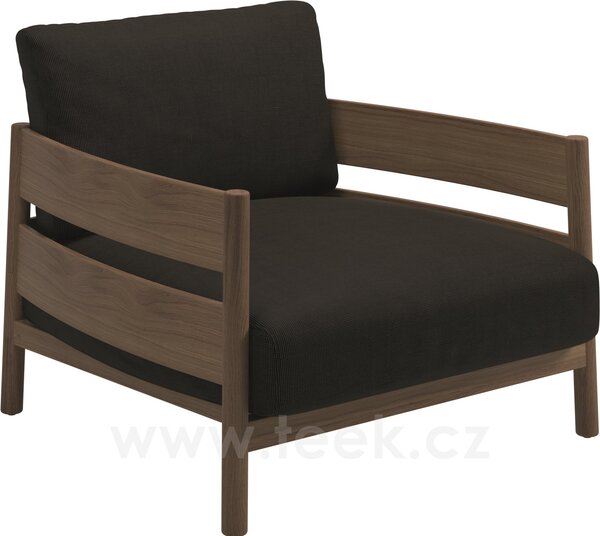 Gloster Teakové nízké křeslo Haven, Gloster, 94x91x82,5 cm, rám teak, sedáky kat. B barva dle vzorníku