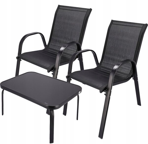 Set zahradního nábytku FIESTA2 černý