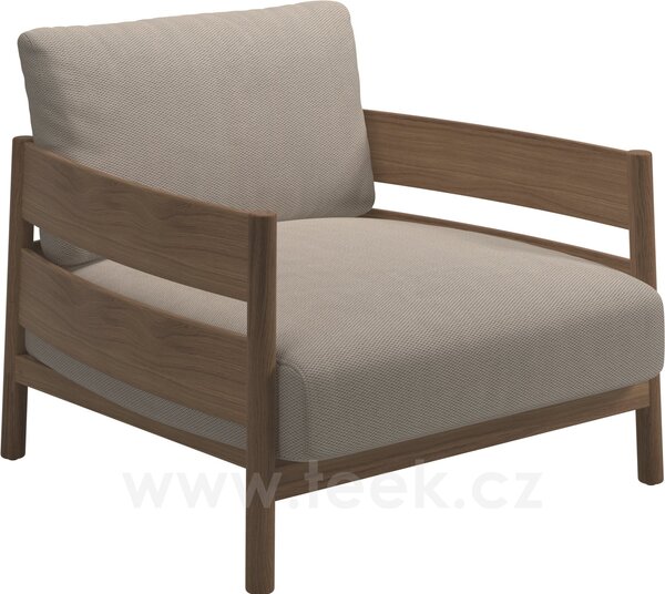 Gloster Teakové nízké křeslo Haven, Gloster, 94x91x82,5 cm, rám teak, sedáky kat. B barva dle vzorníku