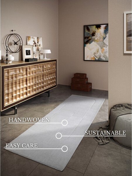 Krémový ručně tkaný vlněný běhoun 80x250 cm Charlotte – Villeroy&Boch
