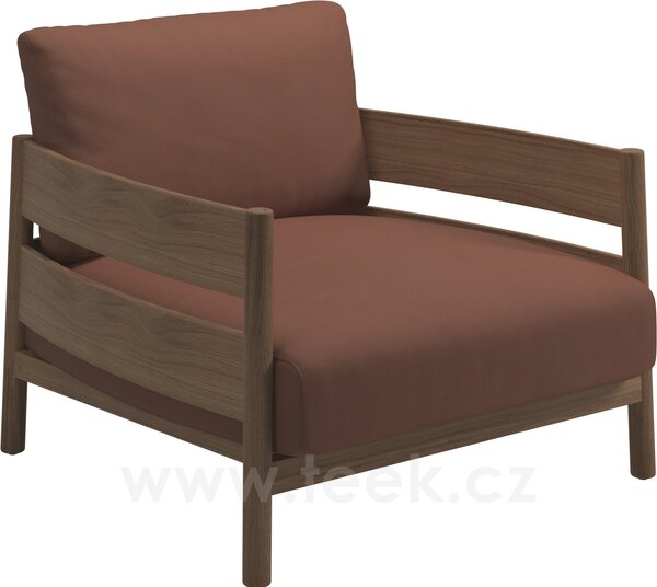 Gloster Teakové nízké křeslo Haven, Gloster, 94x91x82,5 cm, rám teak, sedáky kat. B barva dle vzorníku