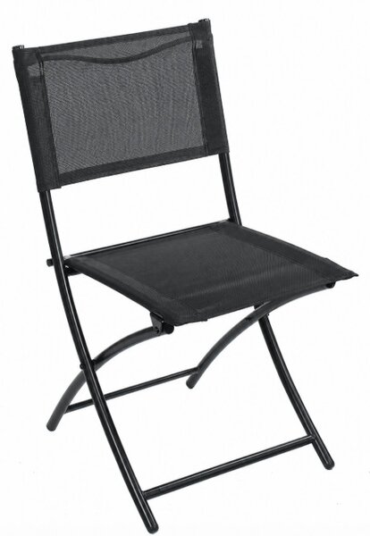 Set dvou zahradních židlí SIESTA černý