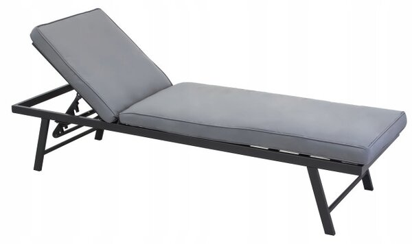 Set zahradního nábytku LOUNGEA šedý / černý