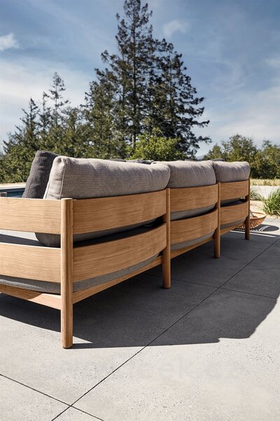 Gloster Teakové 3-místné sofa/pohovka Haven, Gloster, 276,5x94x82,5 cm, rám teak, sedáky kat. C barva dle vzorníku