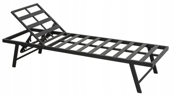 Set zahradního nábytku LOUNGEA šedý / černý