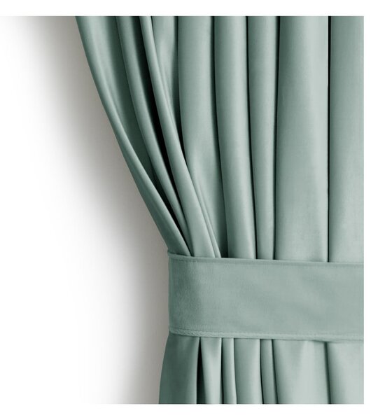 Světle zelený sametový dimout závěs 140x270 cm Eyelets – Restilo
