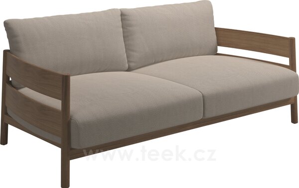 Gloster Teakové 2-místné sofa/pohovka Haven, Gloster, 192x94x82,5 cm, rám teak, sedáky kat. B barva dle vzorníku