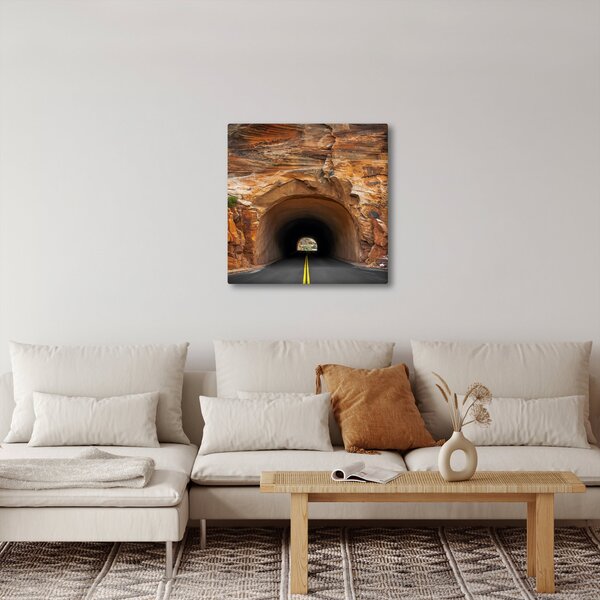 Obraz - tunel ve skále (30x30 cm)