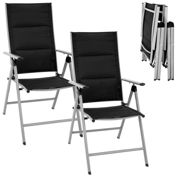 Set dvou zahradních židlí RELAXO černý
