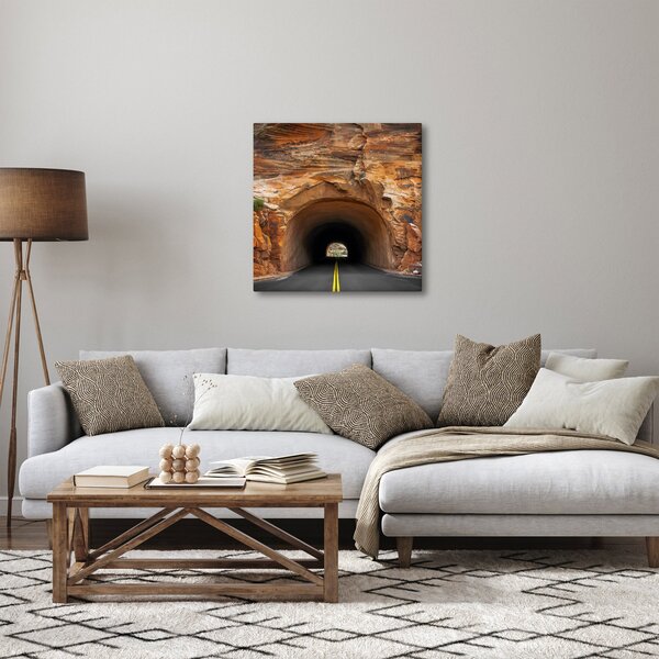 Obraz - tunel ve skále (30x30 cm)