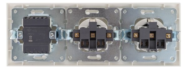 Aigostar - SADA 2x Zásuvka domovní se spínačem 2x16A/250V SCHUKO