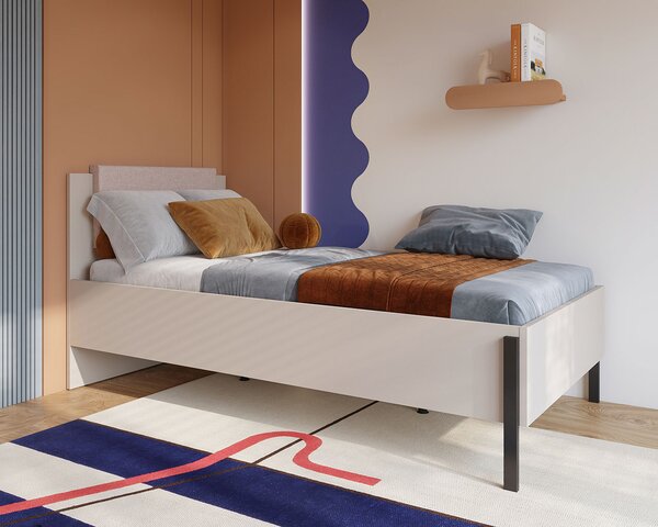 Postel s úložným prostorem 100x200 JUKAN 54 kašmír