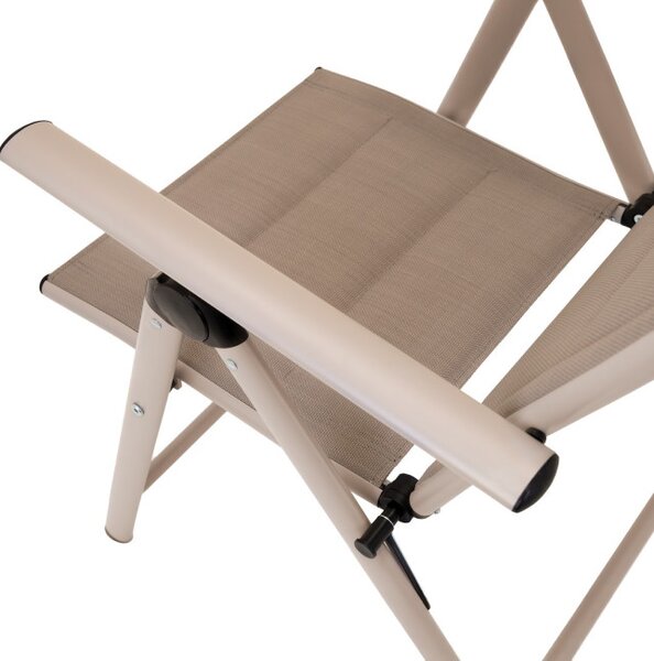 Set dvou zahradních židlí RELAXO béžový