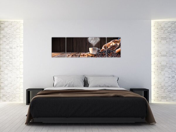 Obraz - Čas na kávu (170x50 cm)