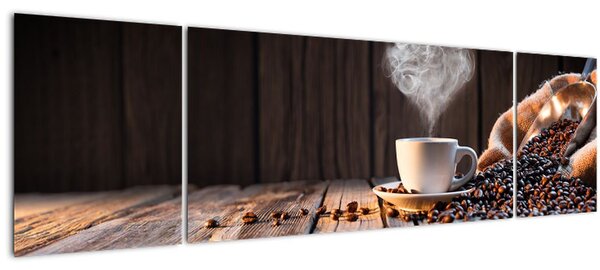 Obraz - Čas na kávu (170x50 cm)