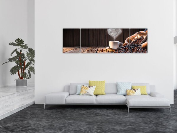 Obraz - Čas na kávu (170x50 cm)