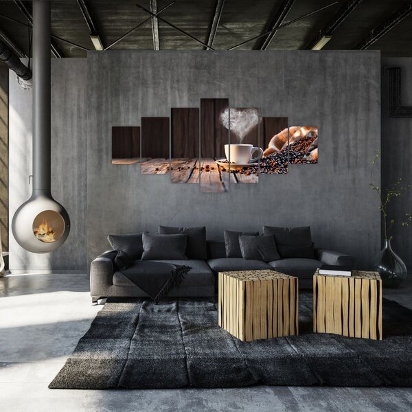 Obraz - Čas na kávu (210x100 cm)