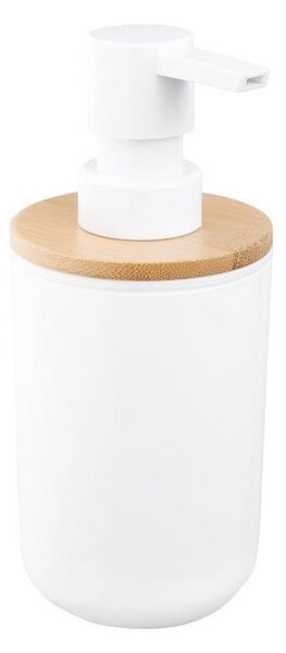 Aqualine - Dávkovač mýdla SNOW 350 ml bílá/bambus