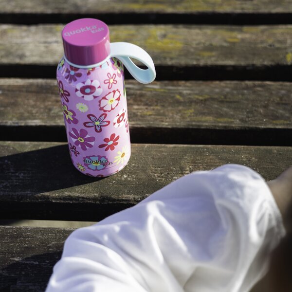 Dětská termoláhev Solid, 330ml, Quokka, flowers
