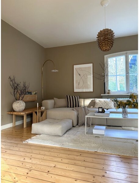 Sedací puf Karup Design More Beige