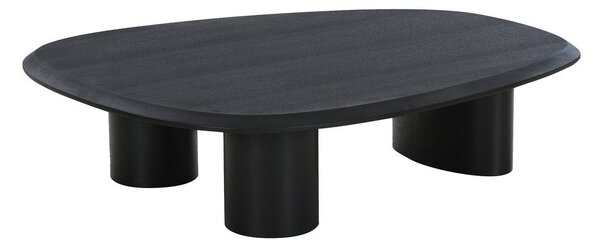 Černý konferenční stolek s deskou v dekoru jasanového dřeva 78x96 cm Tirano – House Nordic
