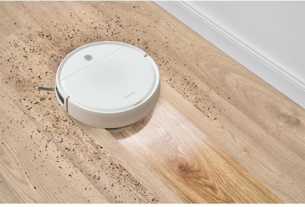 Sencor - Robotický vysavač s mopem 2v1 18W/1500 mAh bílá + dálkové ovládání