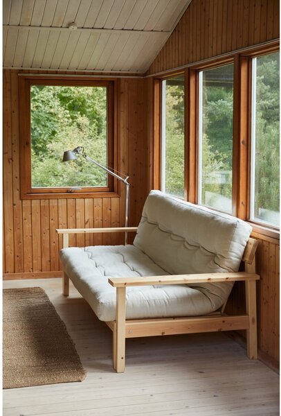 Manšestrová rozkládací pohovka v hořčicové barvě 218 cm Unwind – Karup Design