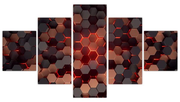 Obraz - Futuristická abstrakce (125x70 cm)