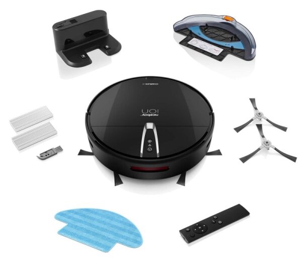 Niceboy ION Charles i4 - Chytrý robotický vysavač 2v1 4400 mAh Wi-Fi černá + DO