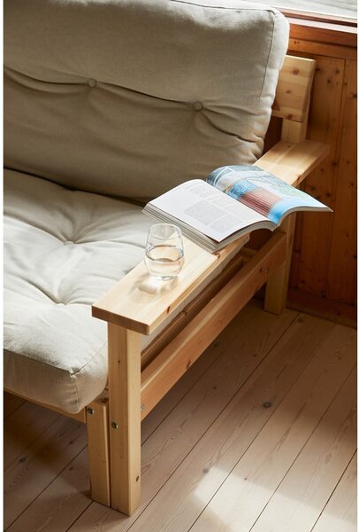 Manšestrová rozkládací pohovka v hořčicové barvě 218 cm Unwind – Karup Design