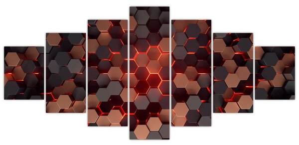 Obraz - Futuristická abstrakce (210x100 cm)