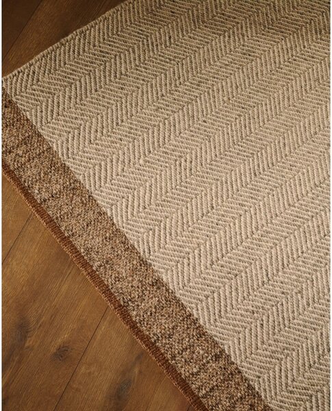 Béžový oboustranný ručně tkaný vlněný koberec 160x230 cm Nifelia – Kave Home