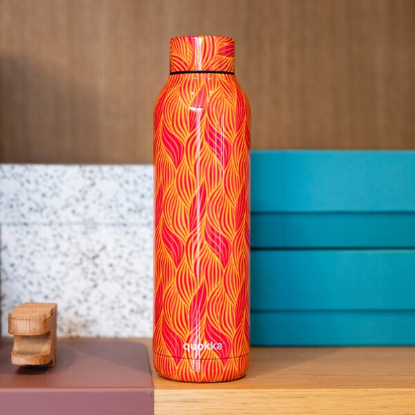 Nerezová termoláhev Solid, 630ml, Quokka, orange bloom