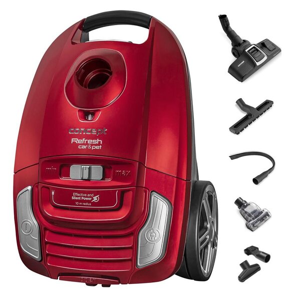 Concept VP8224 - Sáčkový vysavač REFRESH 3,5 l 700W/230V červená