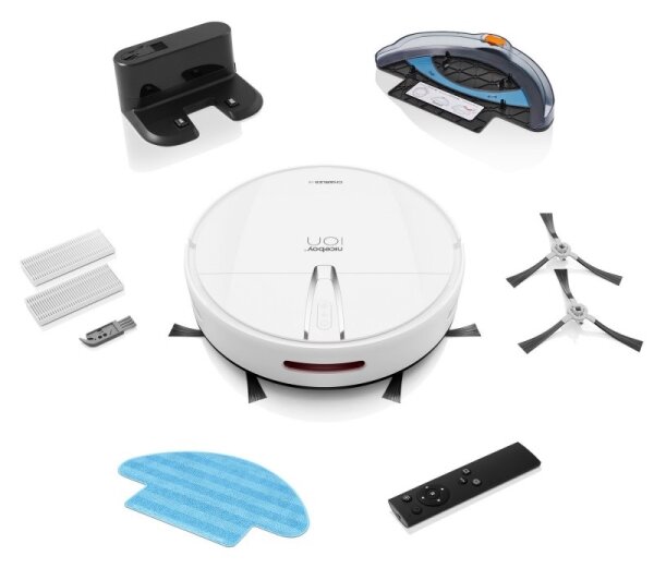 Niceboy ION Charles i4 - Chytrý robotický vysavač 2v1 4400 mAh Wi-Fi bílá + DO