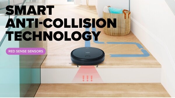 Niceboy ION Charles i6 - Chytrý robotický vysavač 2v1 2600 mAh Wi-Fi černá
