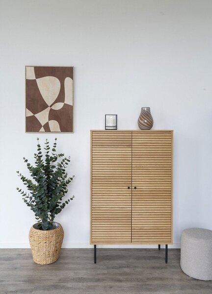 Skříňka v dekoru dubu v přírodní barvě 80x130 cm Kyoto – House Nordic