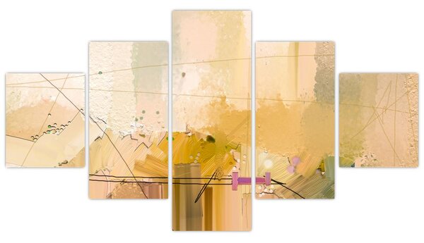 Obraz - Abstrakce, olejomalba (125x70 cm)