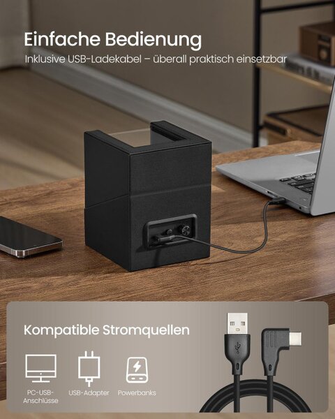 Šperkovnice na hodinky s LED osvětlením JWB030B01