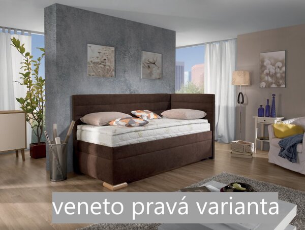 Postel VENETO BOXSPRING, s čely