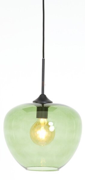 Zelené stropní svítidlo se skleněným stínidlem ø 30 cm Mayson – Light & Living