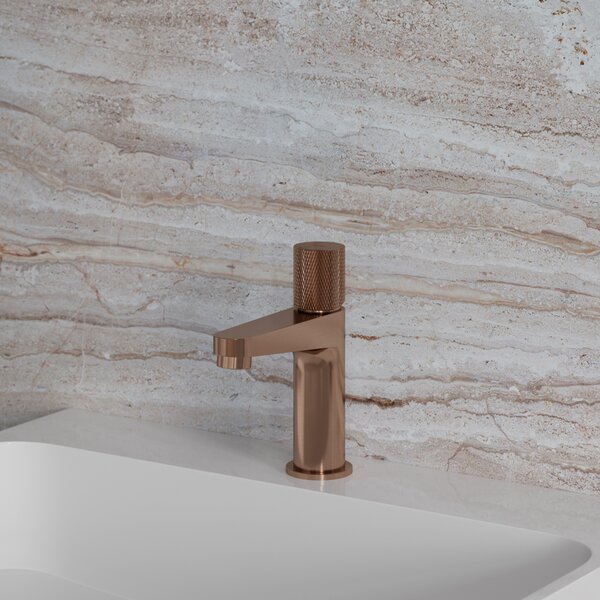 Omnires Contour umyvadlová baterie stojící měděná CT8010CPB