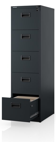 Kovová kartotéková skříň antracitová: SARA V5, 460 x 1625,5 x 600 mm