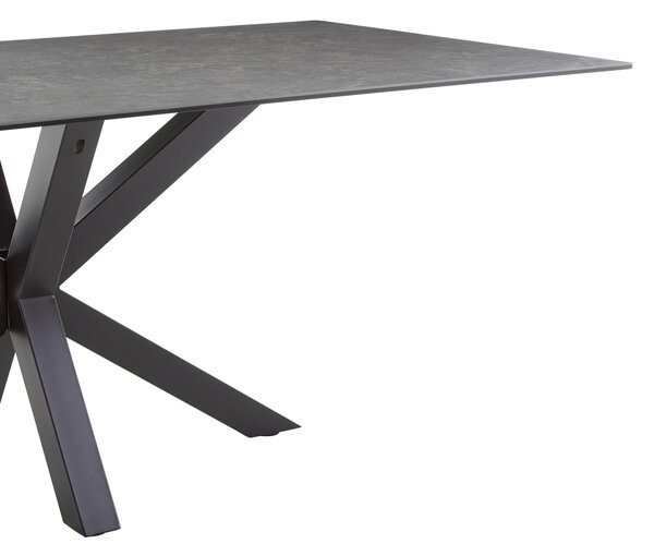 JÍDELNÍ STŮL, černá, tmavě šedá, 200/100/75 cm P & B - Jídelní stoly, Online Only