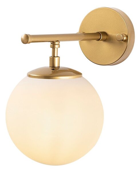 Bílé/v mosazné barvě nástěnné svítidlo Roe – Opviq lights