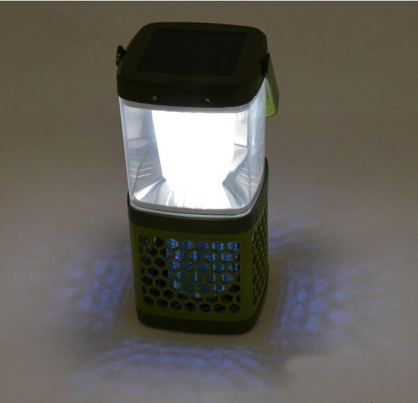 LED Přenosná nabíjecí lampa s lapačem hmyzu LED/3W/1800 mAh zelená