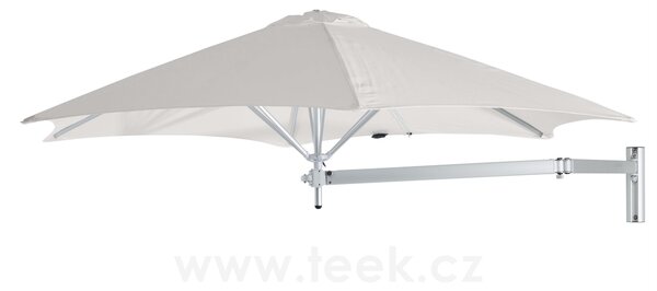 Umbrosa Stěnový slunečník Paraflex Wall, Umbrosa, kulatý 270 cm, rám hliník, potah Solidum akryl 250 g/m2 barva dle vzorníku, vč. ramena NEO pro uchycení na stěnu, vč. ochranného obalu
