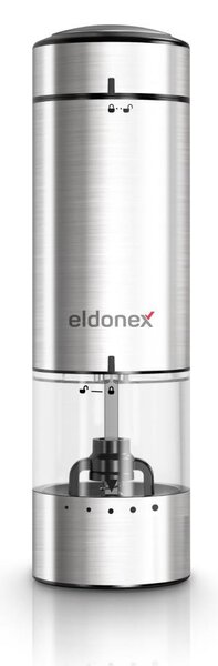 ELDONEX EPG-1100-SL - Elektrický mlýnek na sůl/pepř 4xAAA matný chrom
